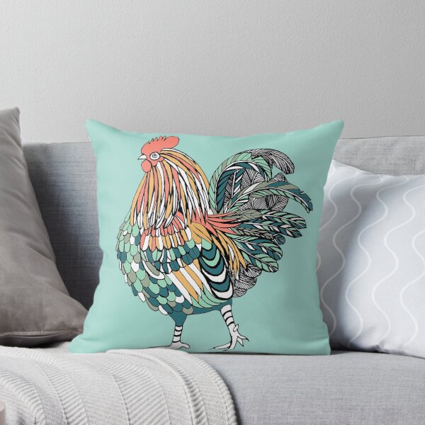 Rooster Throw Pillow