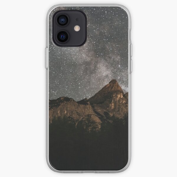 Milky Way Over Mountains- Landscape Photography iPhone Soft Case
