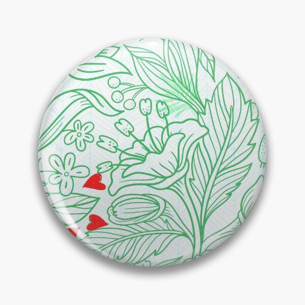 Item preview, Jungle Leaves with red hearts designed and sold by ATB20.