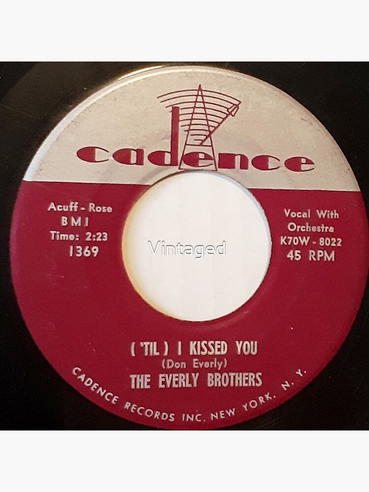 The Everly Brothers, Rock & Roll, 45, record, 'Til I Kissed You, 50s , Rockabilly by Vintaged