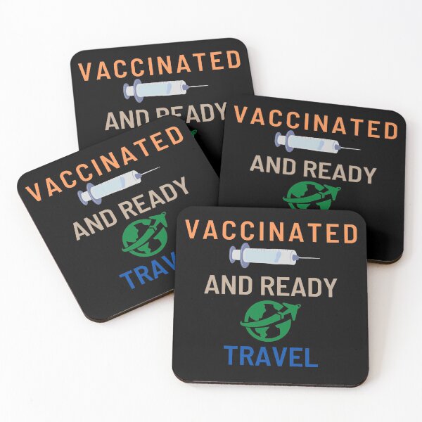 Item preview, Vaccinated and ready to travel  designed and sold by KashifMohiuddin.