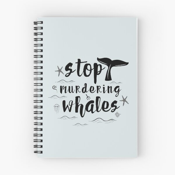 Item preview, stop murdering whales - whale conservation designed and sold by foreco design.