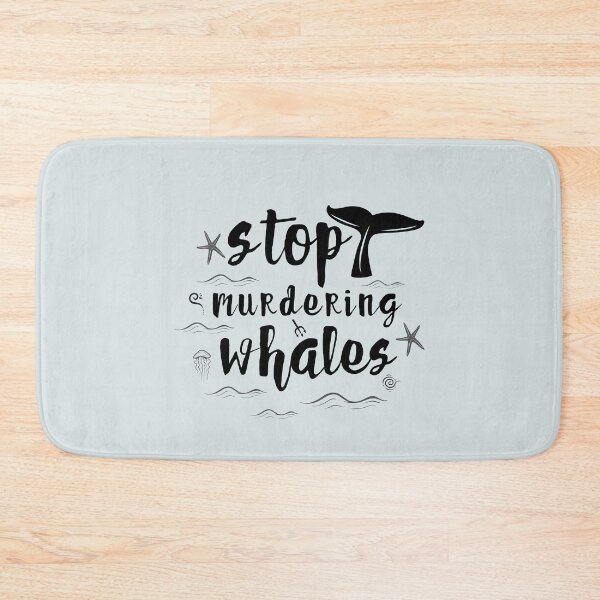 Item preview, stop murdering whales - whale conservation designed and sold by foreco design.