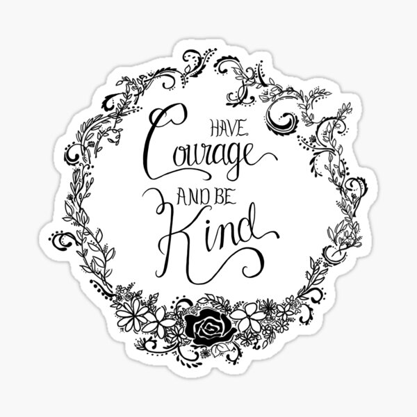 Magic in Bloom_B&W Sticker