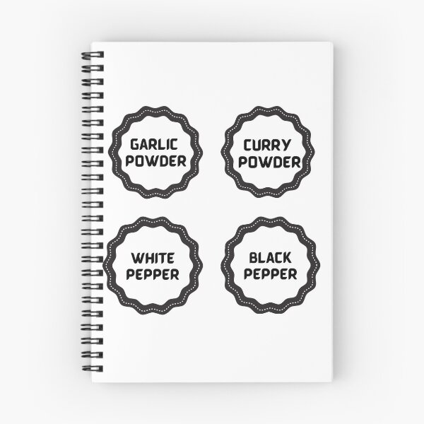 Item preview,  Kitchen Herbs, Garlic Powder, Curry Powder, White Pepper, Black Pepper designed and sold by KrisantoArts.