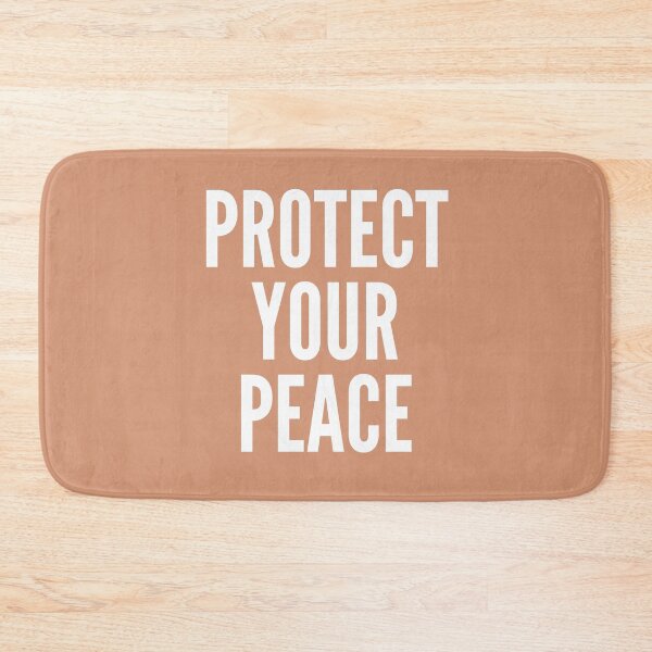 Item preview, Protect your peace mental health inspirational quote motivational slogans strong women savage classy life motto minimalist short words quotes positivity success sayings 6 designed and sold by Inside Head.