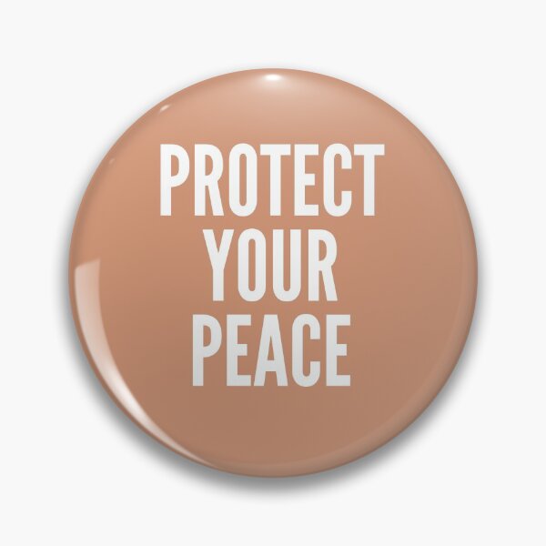 Item preview, Protect your peace mental health inspirational quote motivational slogans strong women savage classy life motto minimalist short words quotes positivity success sayings 6 designed and sold by Inside Head.