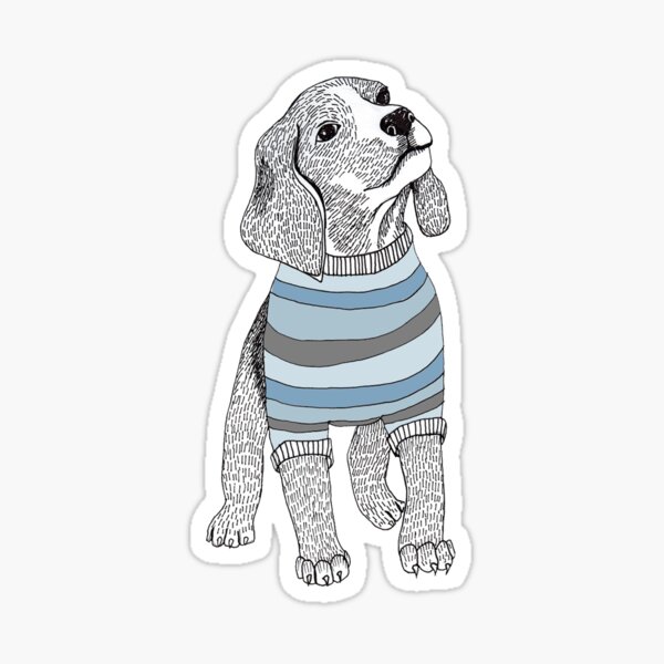 Blue Beagles Sticker
