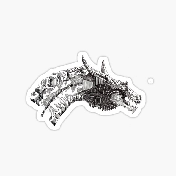 Horned Dragon Sticker