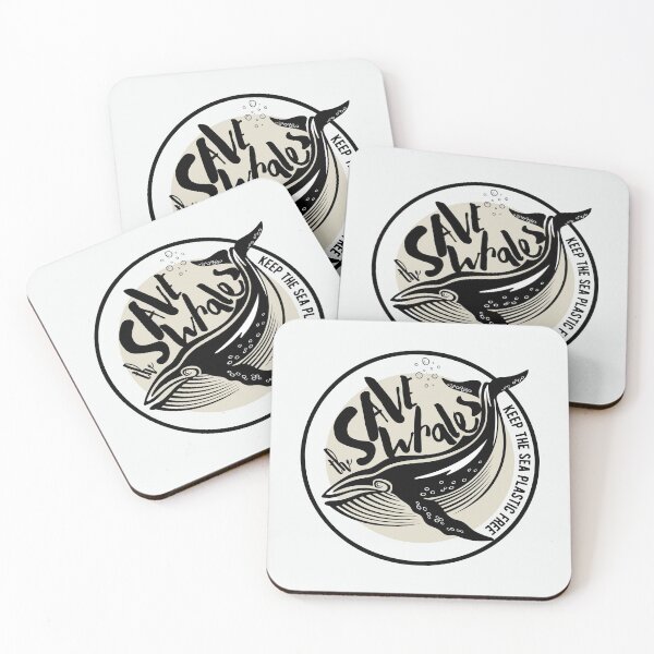Item preview, save the whale - keep the sea plastic free - whale conservation  designed and sold by foreco design.