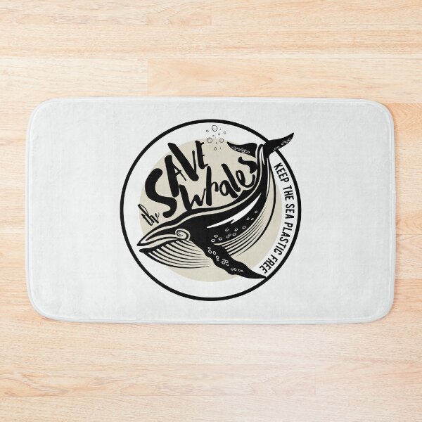 Item preview, save the whale - keep the sea plastic free - whale conservation  designed and sold by foreco design.