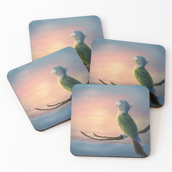 Item preview, Parrot Watching a Sunset Painting designed and sold by Jaynee Grace.