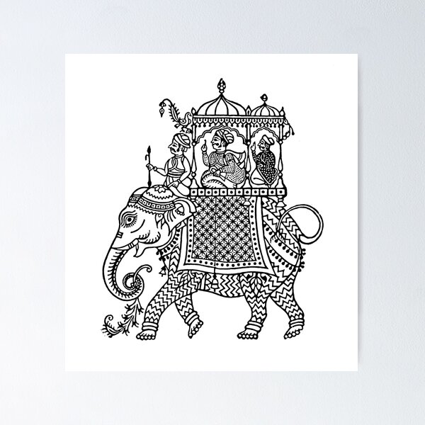 Item preview, Raja on an elephant designed and sold by Carocas20.