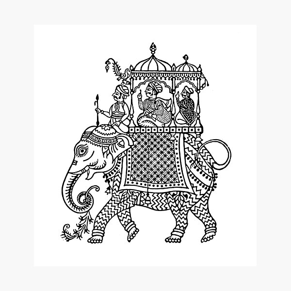 Item preview, Raja on an elephant designed and sold by Carocas20.