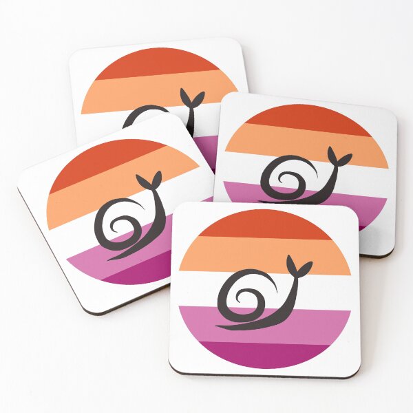 Artikelvorschau, Inklusive Lesbian Minimalist Pride Snail Logo entworfen und verkauft von PrideSnails.
