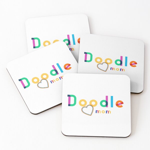 Item preview, Doodle Mom Rainbow lettering - Modern Design - Heart accent designed and sold by 8PawsStudio.