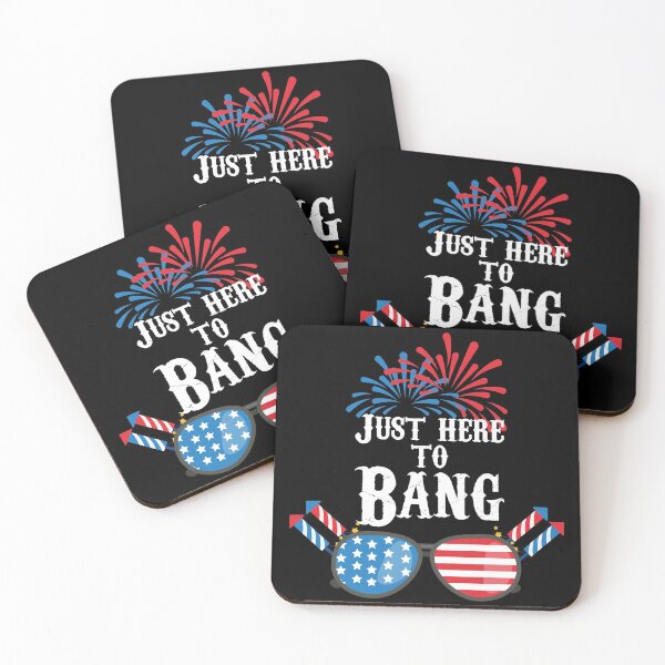 Item preview, Just Here To Bang 4th Of July designed and sold by IzzyTheWizz.