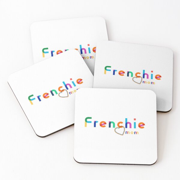 Item preview, Frenchie Mom Rainbow lettering - Modern Design - Heart accent designed and sold by 8PawsStudio.