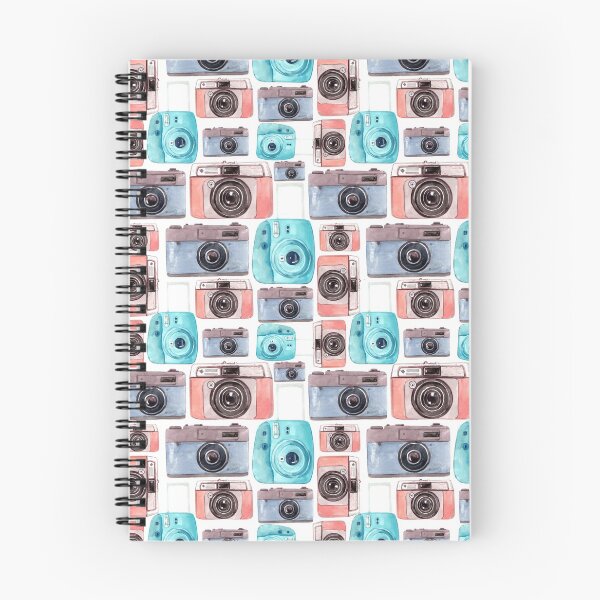 Item preview, Retro Watercolor Camera Pattern designed and sold by WhatsaJP.