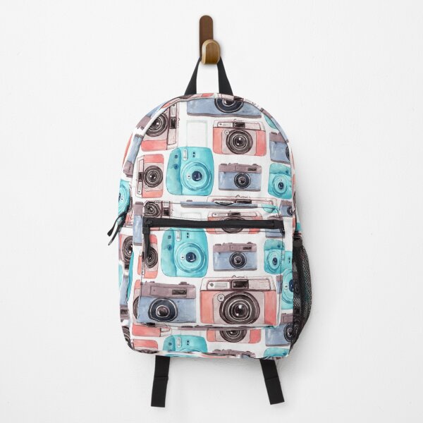 Item preview, Retro Watercolor Camera Pattern designed and sold by WhatsaJP.