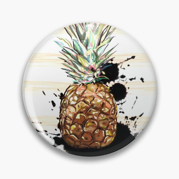 Item preview, PINK PINEAPPLE WITH STRIPES AND SPLASH designed and sold by Dilerte.