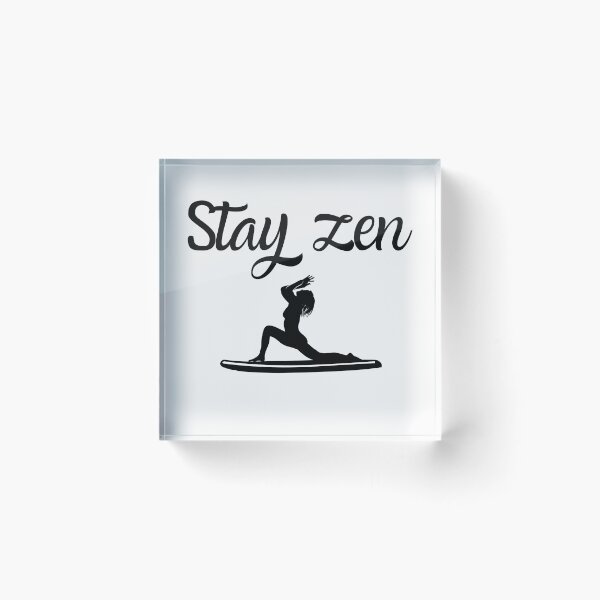 Item preview, sup yoga, stay zen, paddleboard, stand up paddle,  designed and sold by Smileycreation.