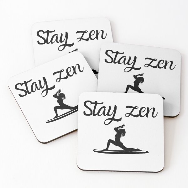 Item preview, sup yoga, stay zen, paddleboard, stand up paddle,  designed and sold by Smileycreation.