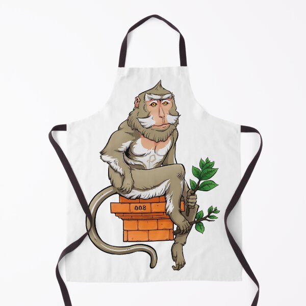 Item preview, Long Tailed Macaca Monkey Artwork Drawing Illustration designed and sold by Gabrielptdedi.