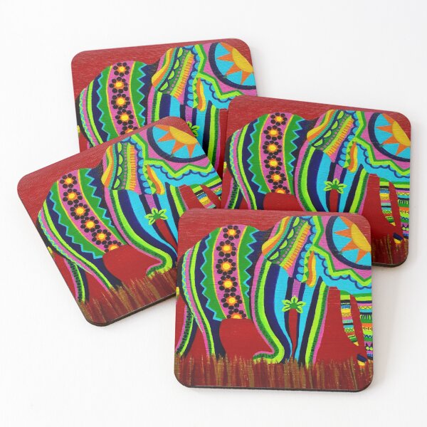Item preview, Funky Patterned Elephant designed and sold by Ashley Baldwin.