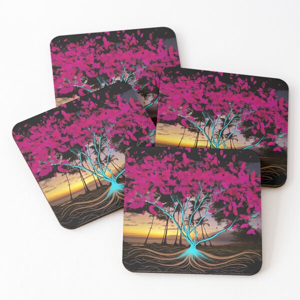 Item preview, Hawaiian sunset with tree designed and sold by JAWSCreatives.