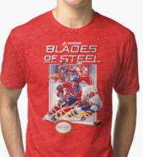 NES Blades of Steel Tri-blend T-Shirt