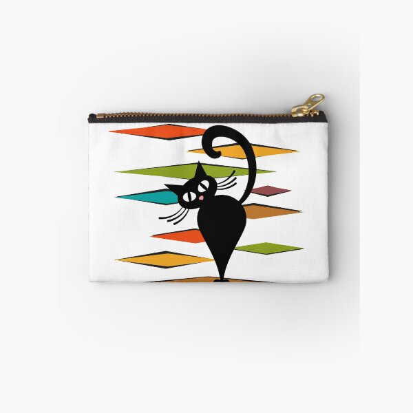 Item preview, Mid Century black cat design designed and sold by BattaAnastasia.