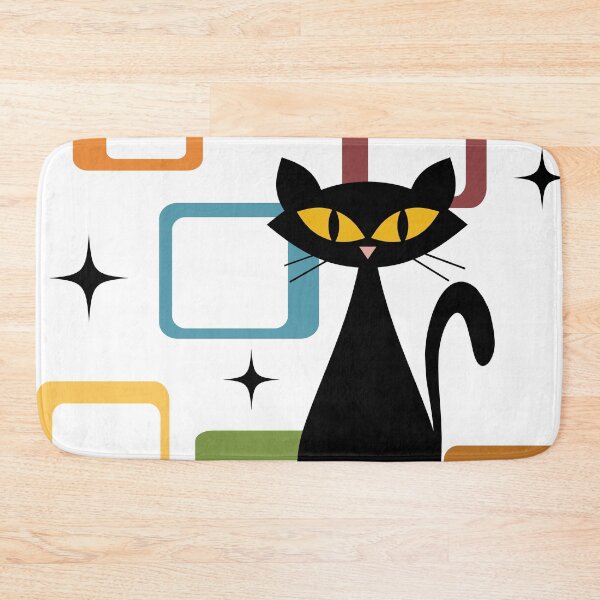 Item preview, Mid Century black cat designed and sold by BattaAnastasia.