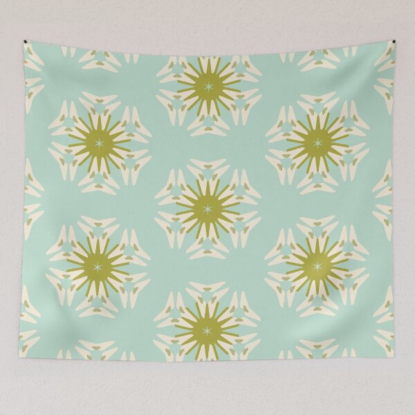 Item preview, Modern Star Flower Pattern Artwork 02 Color 02 designed and sold by Stefanie Boike.