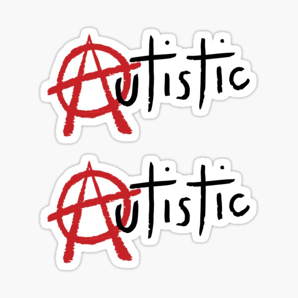 Item preview, Autistic Punk Double Sticker Set designed and sold by mjfitz.