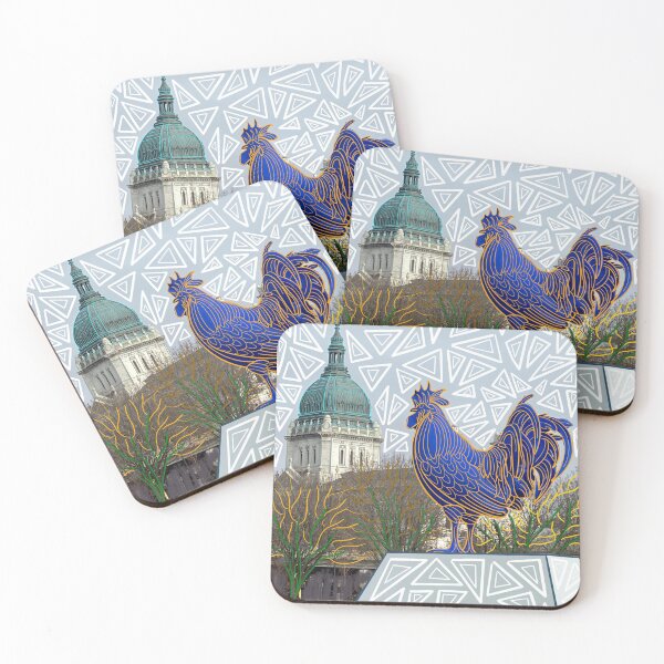 Artikelvorschau, Minneapolis Blue Rooster entworfen und verkauft von JAWSCreatives.