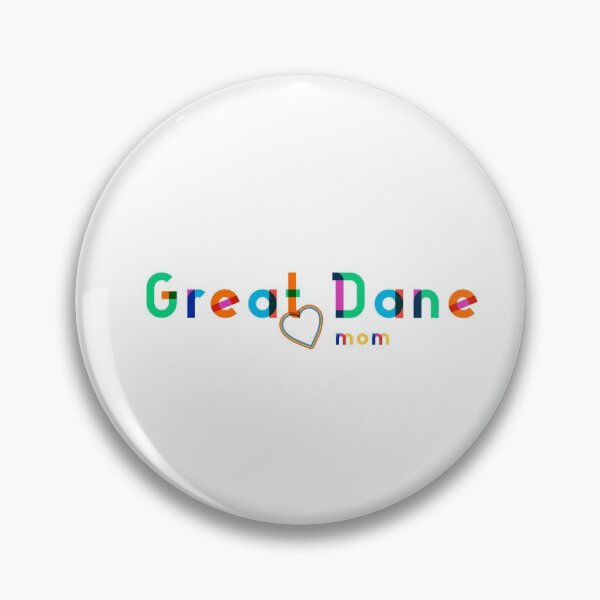 Item preview, Great Dane Mom Rainbow lettering - Modern Design - Heart accent designed and sold by 8PawsStudio.