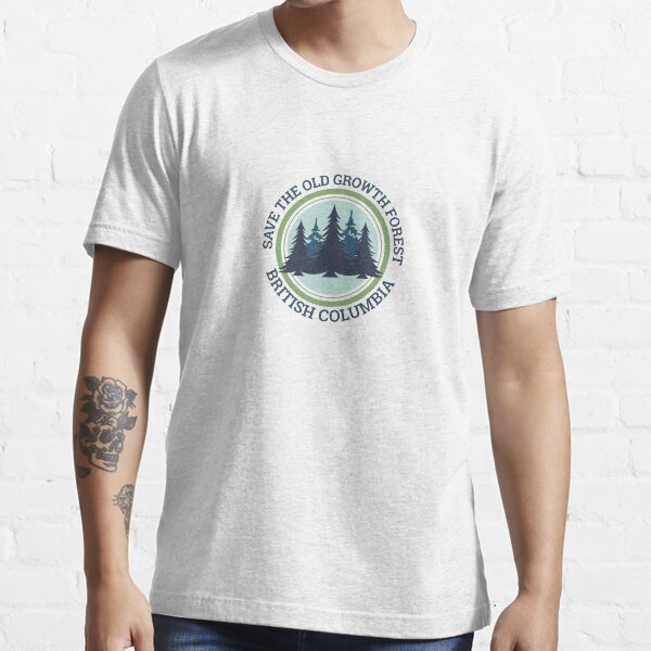 Vista previa del artículo con la obra «Salvemos el bosque antiguo – Columbia Británica», diseñado y vendido por LucieLemonade.