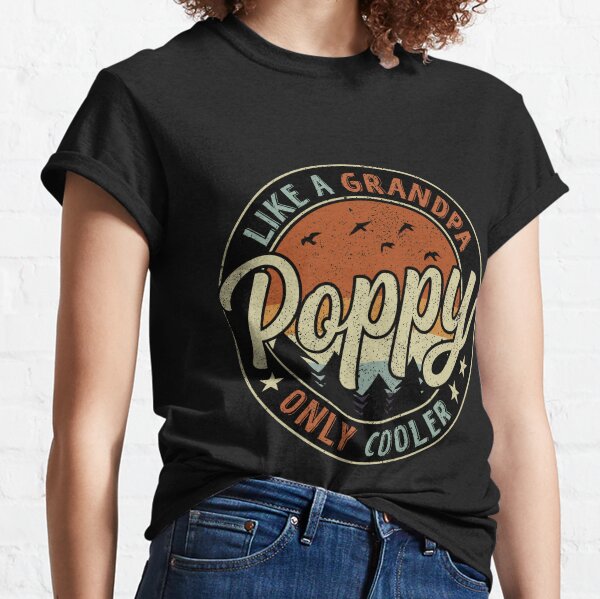  Vintage They Call Me Poppy Happy Father's Day Proud Poppy  T-Shirt : Clothing, Shoes & Jewelry