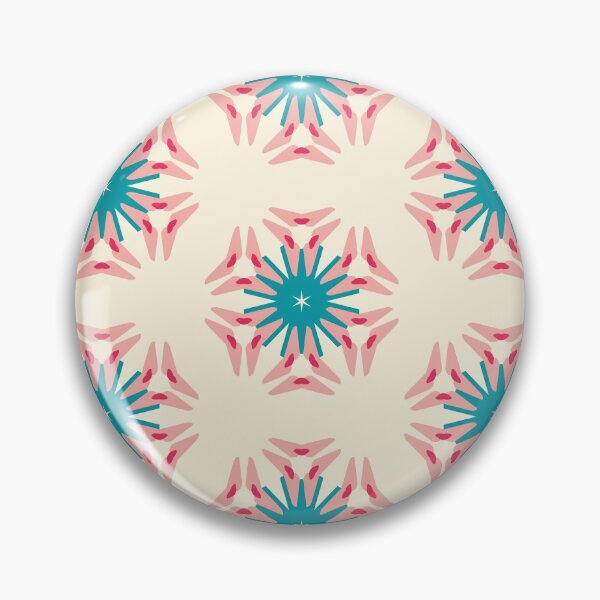 Item preview, Modern Star Flower Pattern Artwork 02 Color 04 designed and sold by Stefanie Boike.