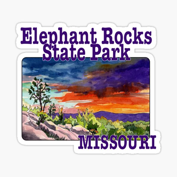 Elephant Rocks State Park, Missouri Sticker