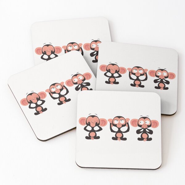 Item preview, 3 little monkeys designed and sold by Sya Prints.