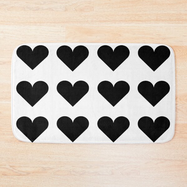 Item preview, Large BLACK & WHITE LOVE HEARTS designed and sold by RachelMacht.