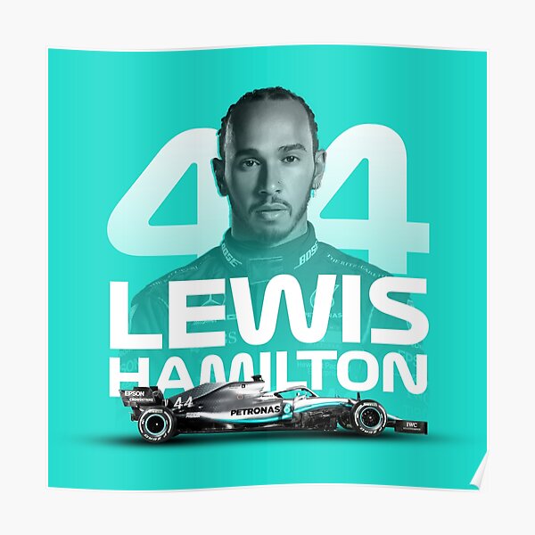 Lewis Hamilton 44 Poster