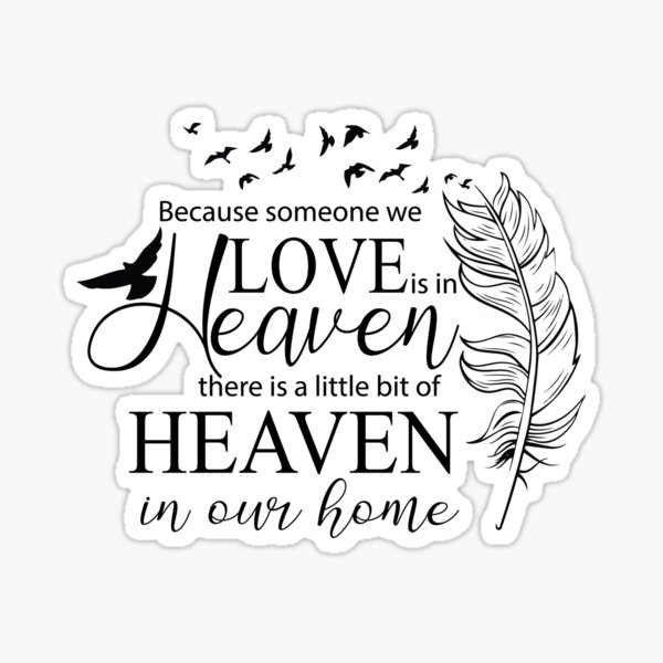 Download Dad In Heaven Stickers Redbubble