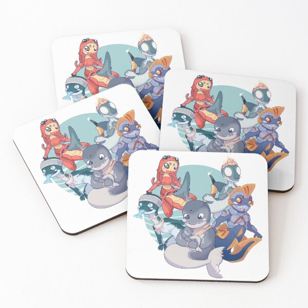 Item preview, Five prehistoric mermaids designed and sold by AMossyRock.
