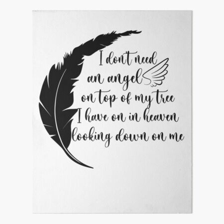 In Loving Memory svg, Heaven and Angel Wings 02 Art Board Print for Sale  by leventpham