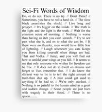 Sci fi wisdom Canvas Print