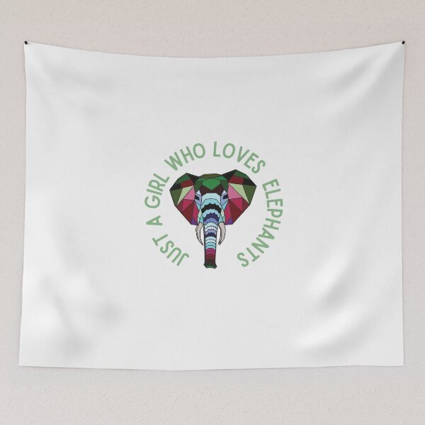 Item preview, Just a girl who loves elephants - cute elephants lover design designed and sold by Theleochick.
