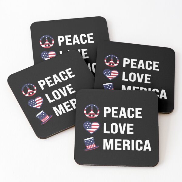 Item preview, PEACE LOVE MERICA designed and sold by Freewind-Studio.